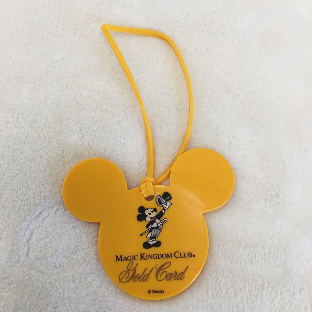 Vintage Magic Kingdom Club luggage tag